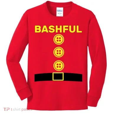 Bashful Dwarf Halloween Costume Kids Long Sleeve Shirt