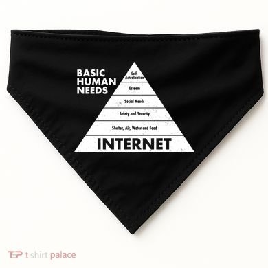 Basic Human Needs Pyramid  USA-Made Doggie Bandana