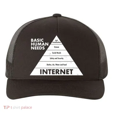 Basic Human Needs Pyramid  Yupoong Adult 5-Panel Trucker Hat