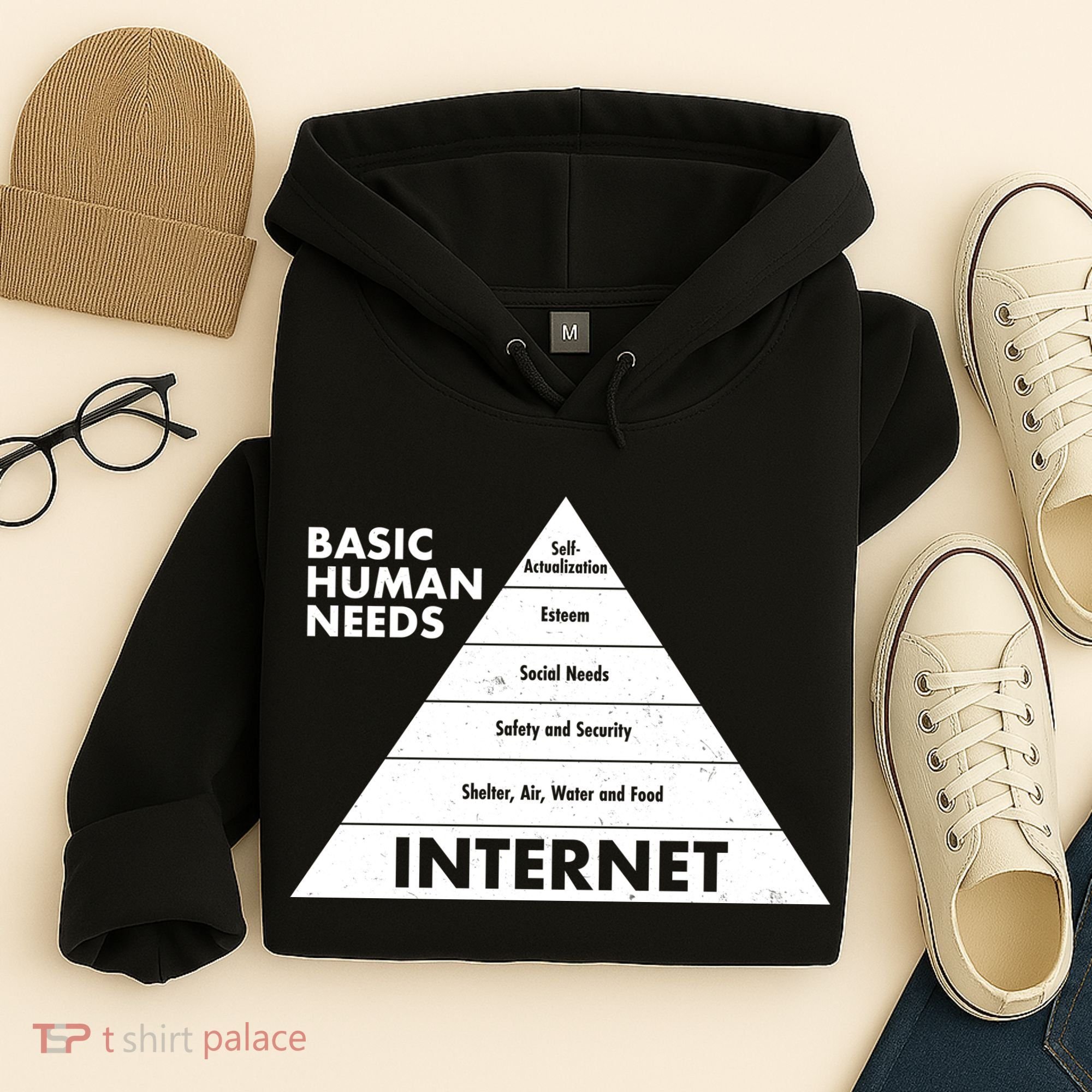 Basic Human Needs Pyramid  Hoodie