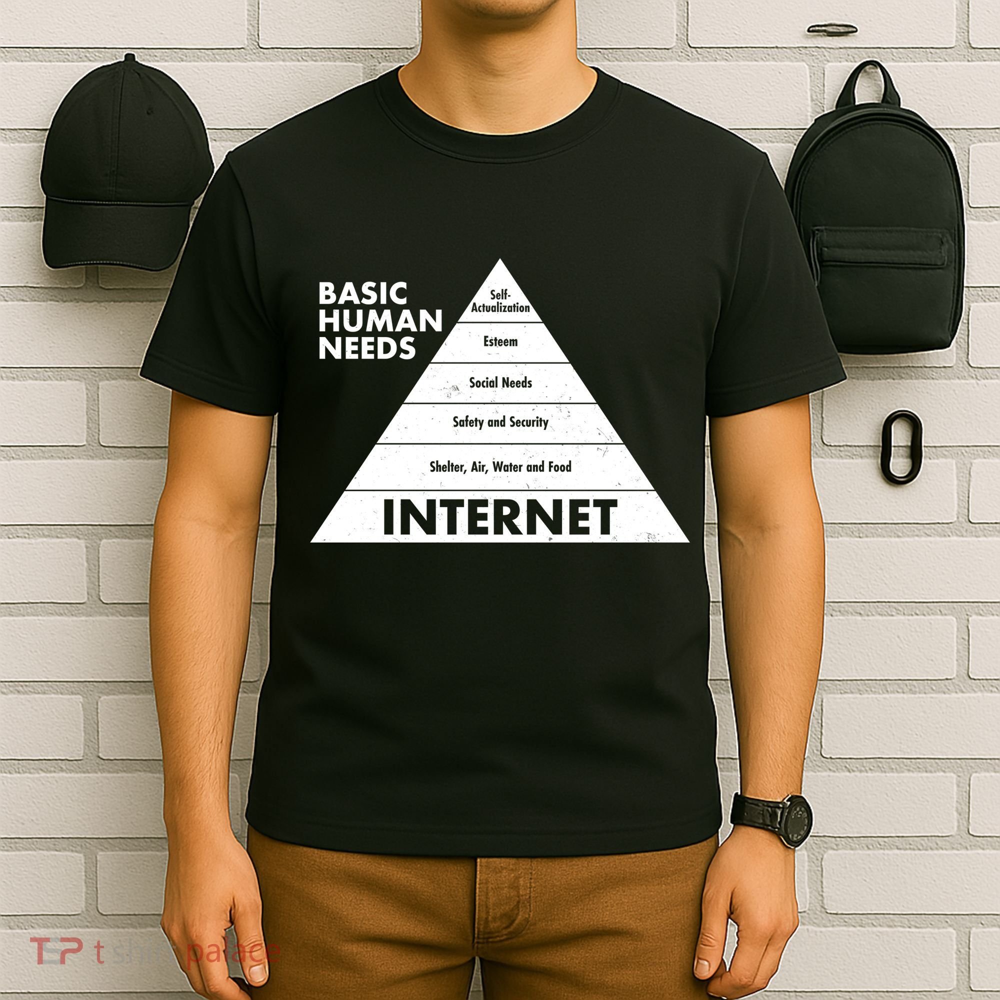 Basic Human Needs Pyramid  T-Shirt