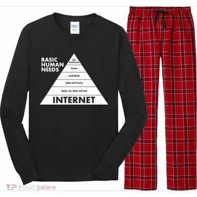 Basic Human Needs Pyramid  Long Sleeve Pajama Set