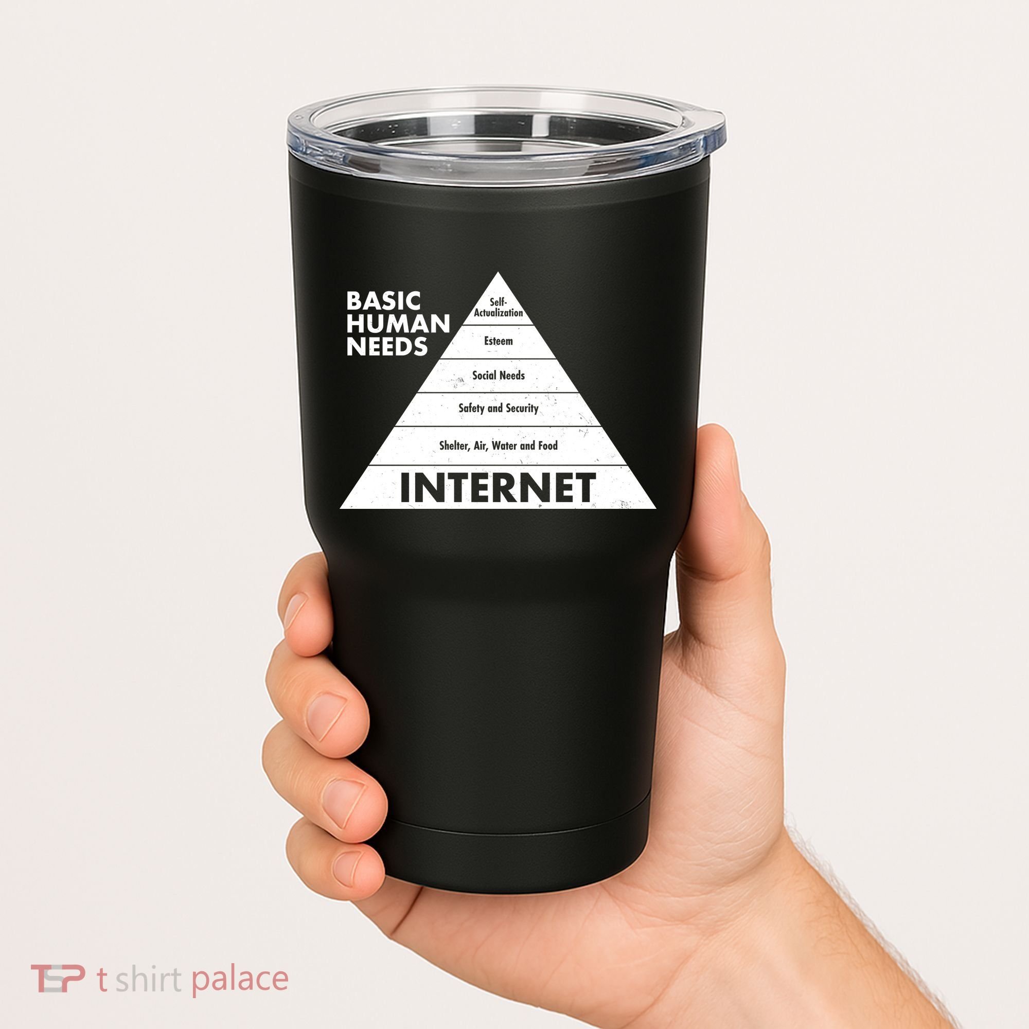 Basic Human Needs Pyramid  Tumbler