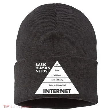 Basic Human Needs Pyramid  Sustainable Knit Beanie