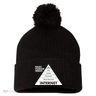 Basic Human Needs Pyramid Pom Pom 12in Knit Beanie