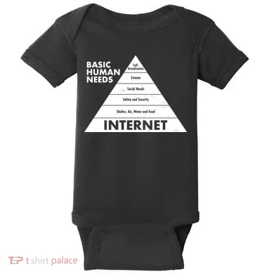 Basic Human Needs Pyramid  Baby Bodysuit