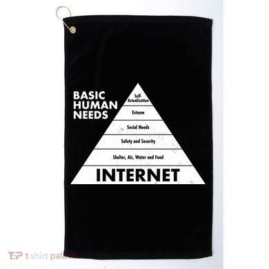 Basic Human Needs Pyramid  Golf Towel