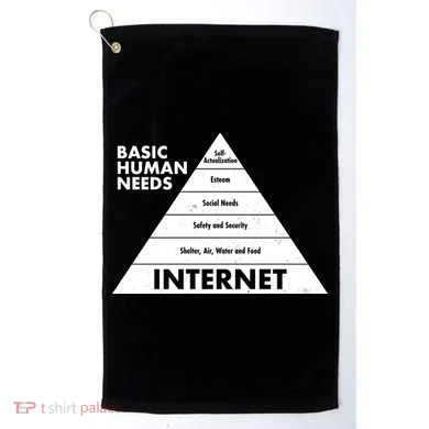 Basic Human Needs Pyramid  Golf Towel