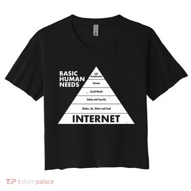 Basic Human Needs Pyramid  Women's Crop Top Tee