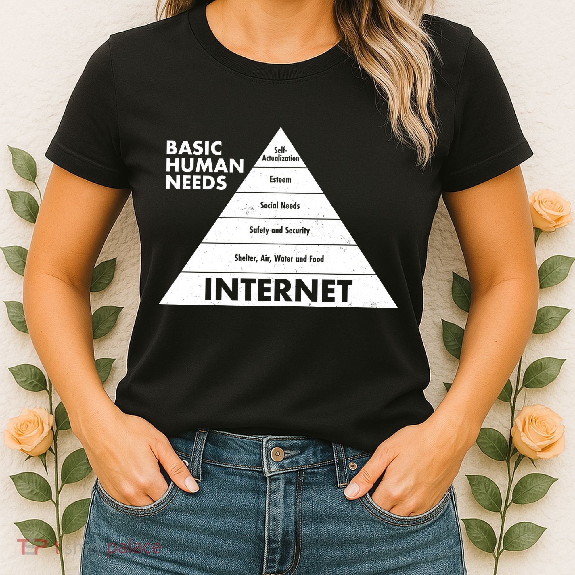 Basic Human Needs Pyramid  Women's T-Shirt