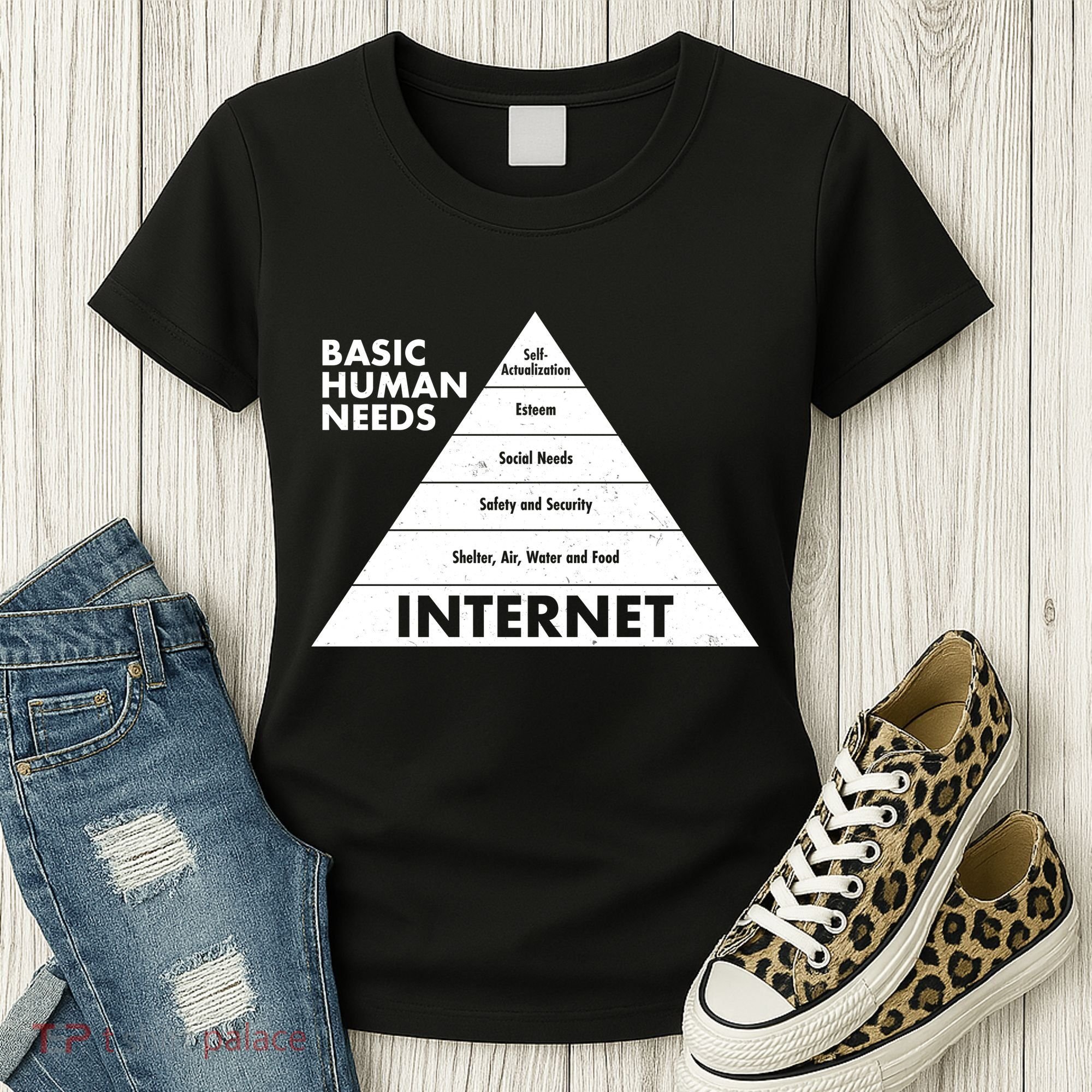 Basic Human Needs Pyramid  Women's T-Shirt