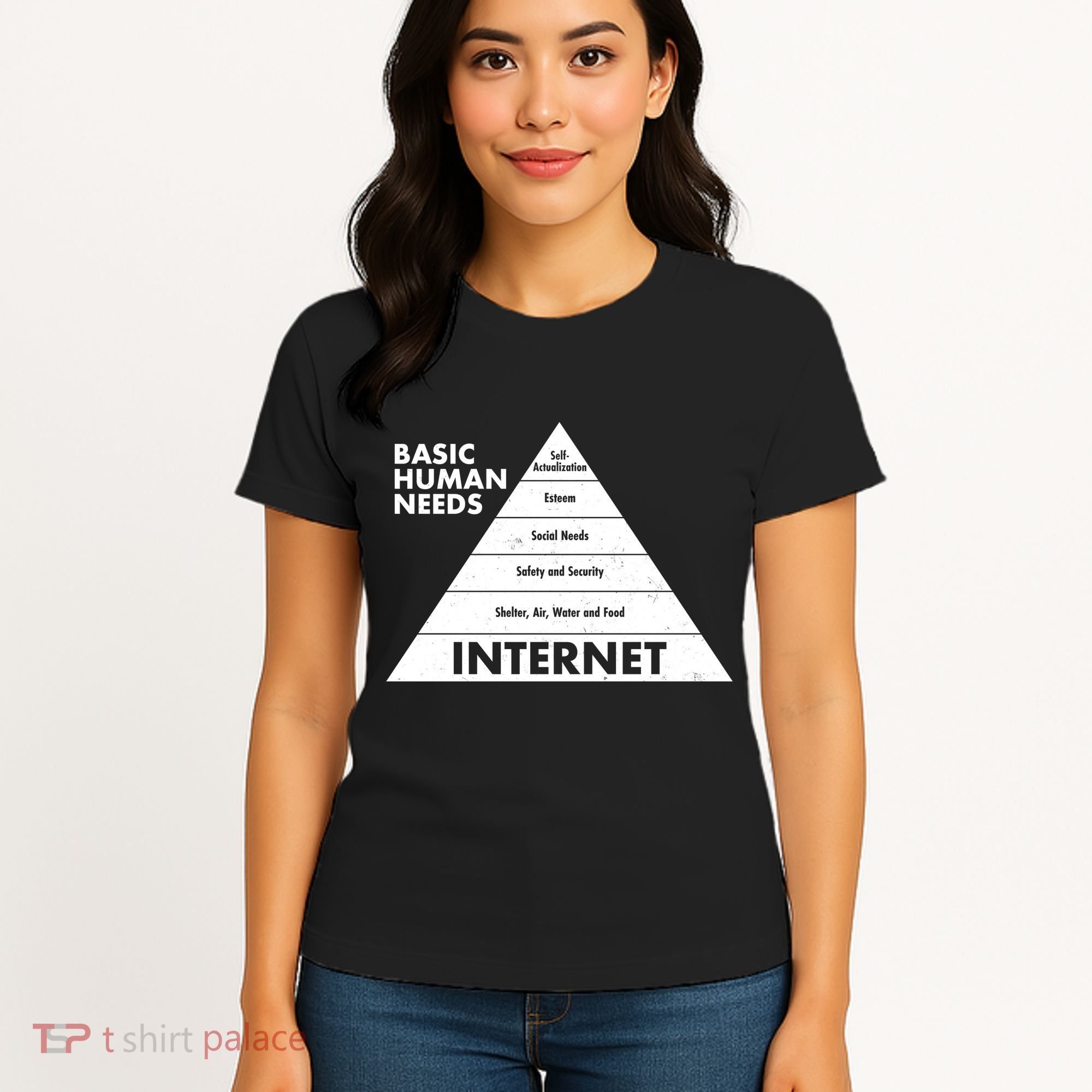 Basic Human Needs Pyramid  Women's T-Shirt