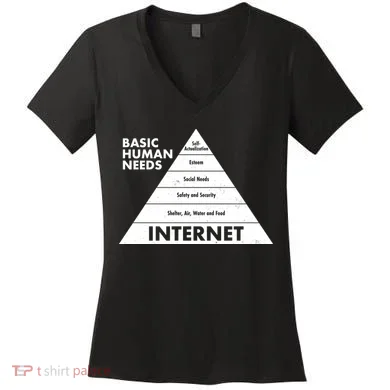 Basic Human Needs Pyramid  Women's V-Neck T-Shirt