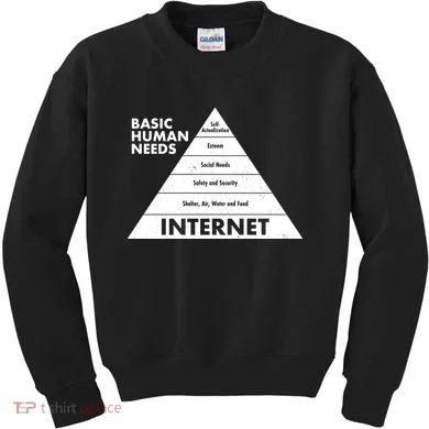 Basic Human Needs Pyramid  Kids Sweatshirt