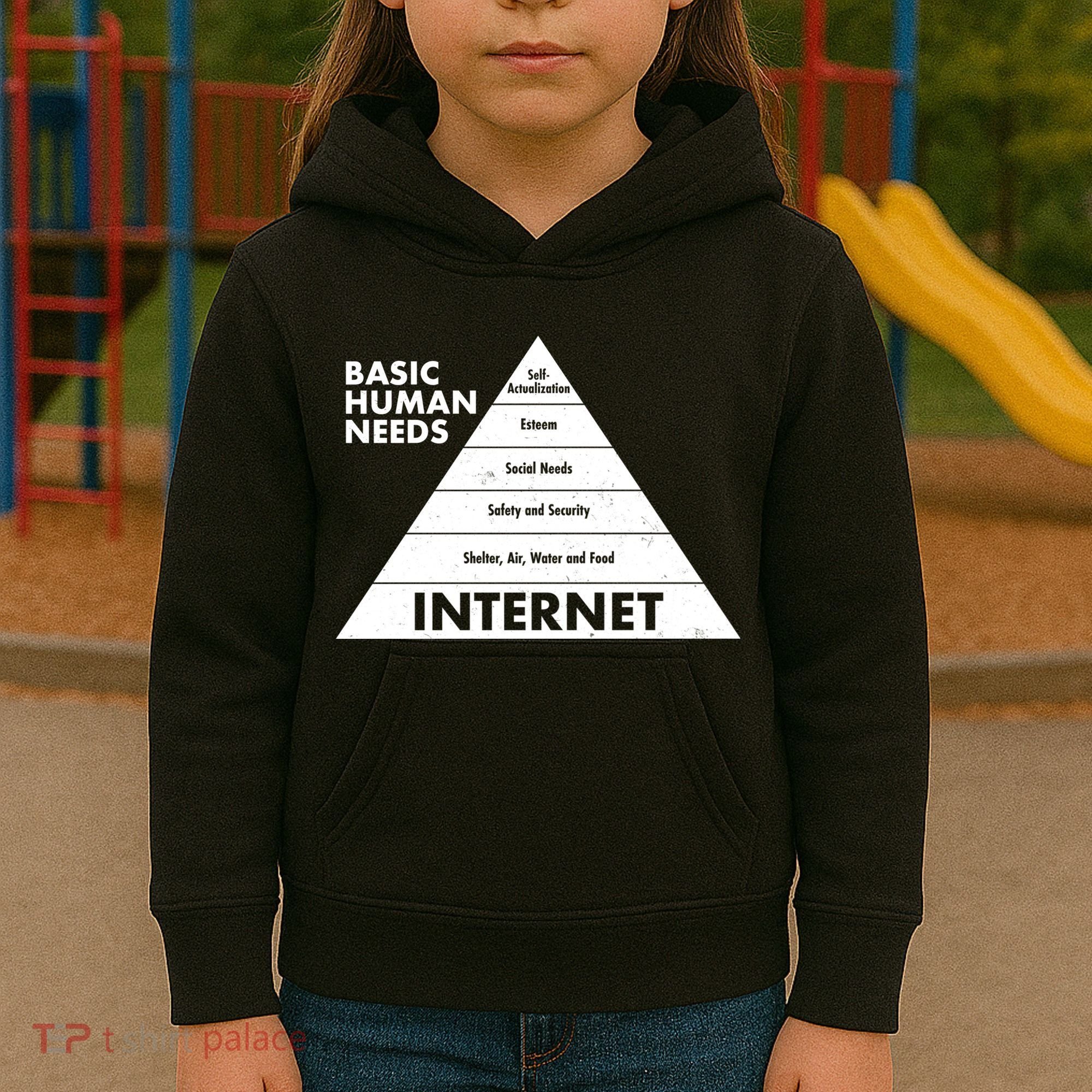 Basic Human Needs Pyramid  Kids Hoodie