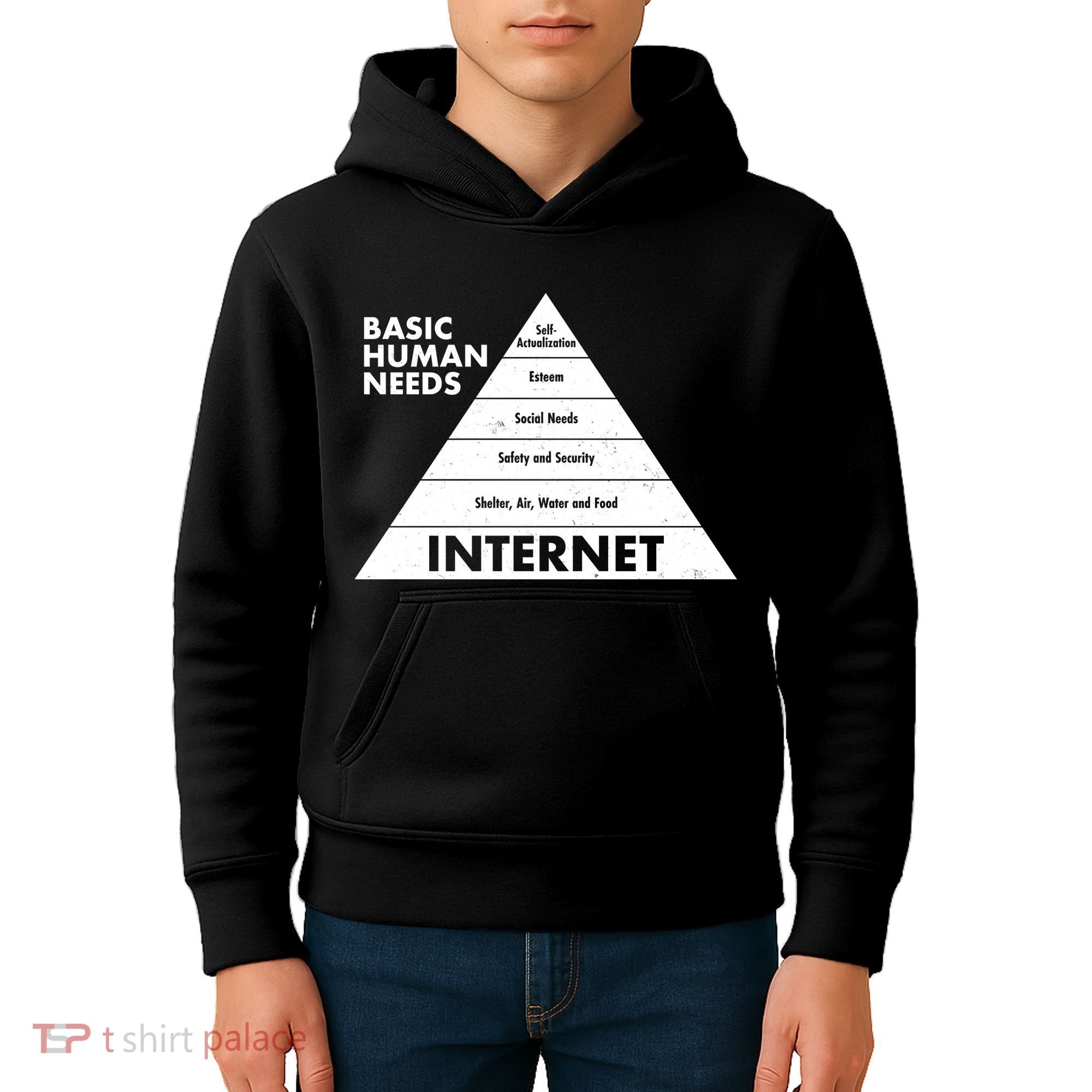 Basic Human Needs Pyramid  Kids Hoodie