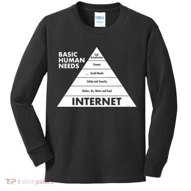 Basic Human Needs Pyramid  Kids Long Sleeve Shirt
