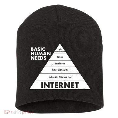 Basic Human Needs Pyramid  Short Acrylic Beanie