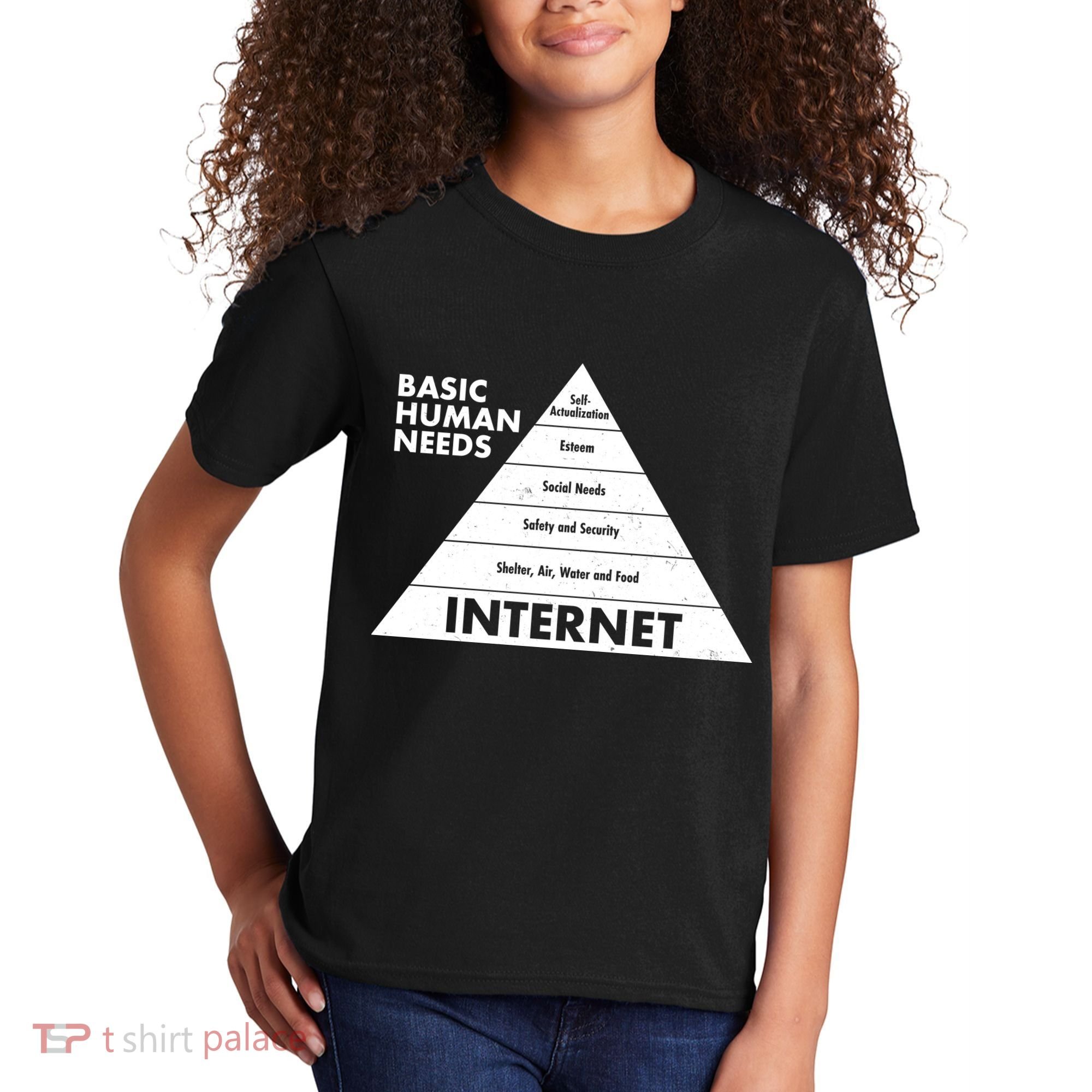 Basic Human Needs Pyramid  Kids T-Shirt
