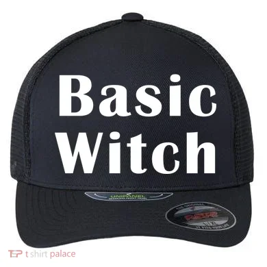 Basic Witch Flexfit Unipanel Trucker Cap