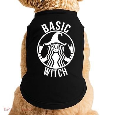 Basic Witch Funny Halloween Doggie Tank