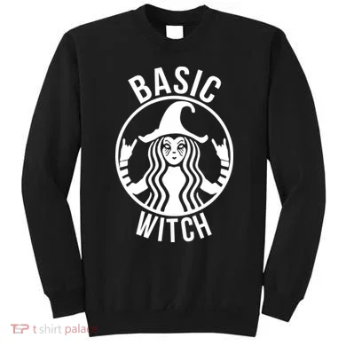 Basic Witch Funny Halloween Sweatshirt