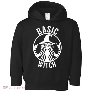 Basic Witch Funny Halloween Toddler Hoodie