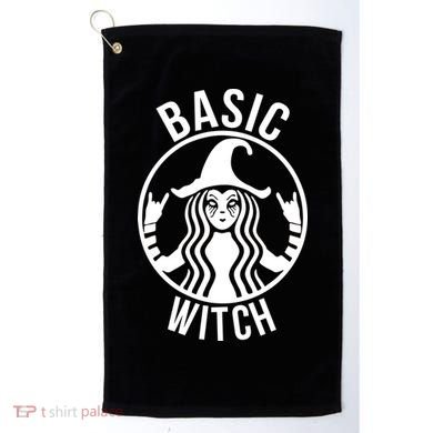 Basic Witch Funny Halloween Golf Towel