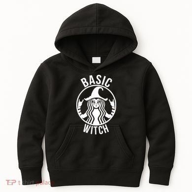 Basic Witch Funny Halloween Kids Hoodie