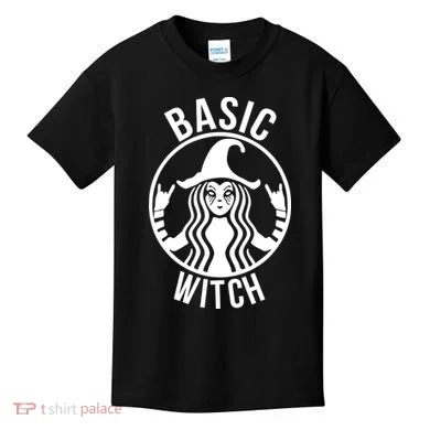 Basic Witch Funny Halloween Kids T-Shirt