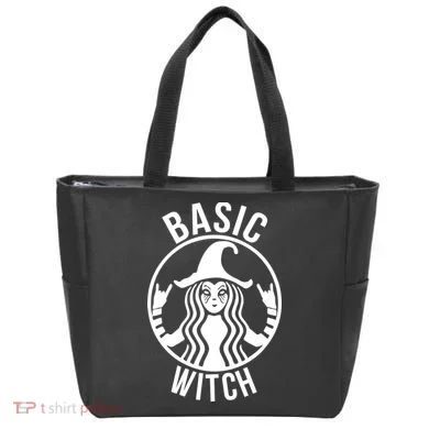 Basic Witch Funny Halloween Tote Bag