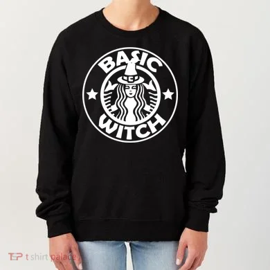 Basic Witch Parody Funny Halloween Women's Sweatshirt