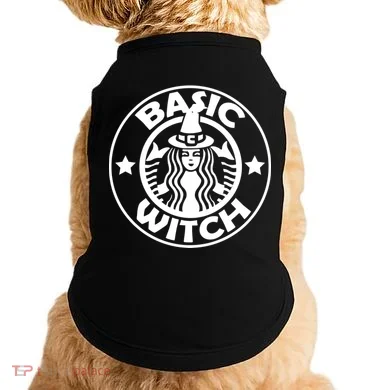 Basic Witch Parody Funny Halloween Doggie Tank