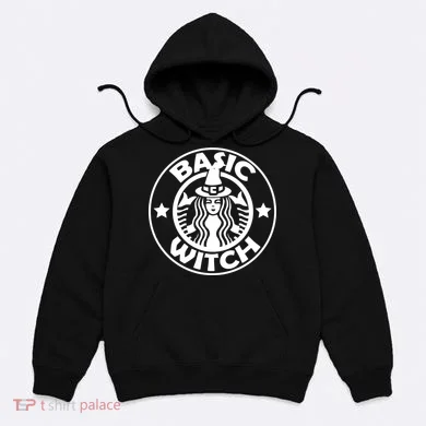 Basic Witch Parody Funny Halloween Hoodie