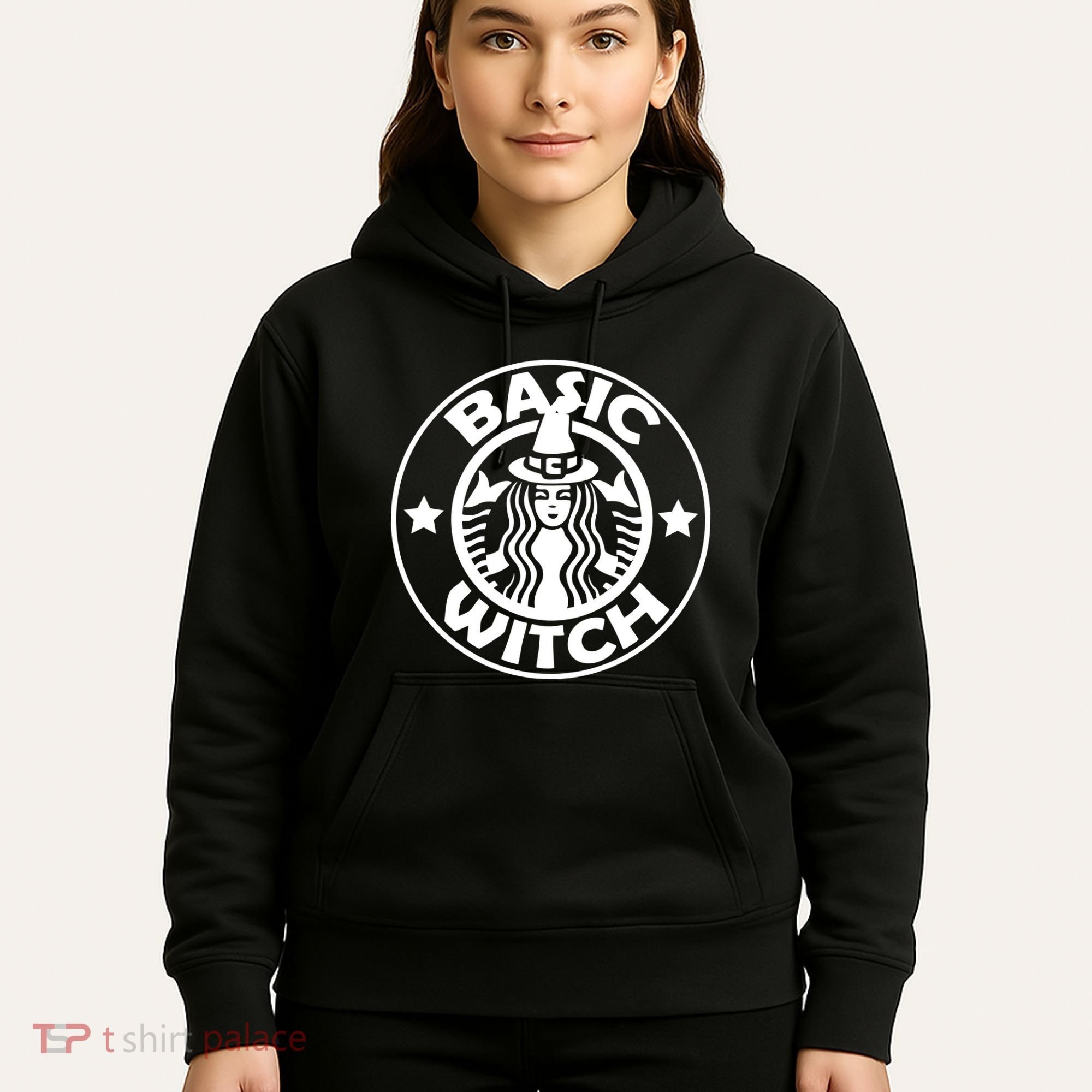 Basic Witch Parody Funny Halloween Hoodie