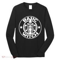 Basic Witch Parody Funny Halloween Long Sleeve Shirt thumb 0