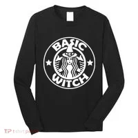 Basic Witch Parody Funny Halloween Long Sleeve Shirt thumb 0