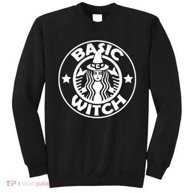 Basic Witch Parody Funny Halloween Sweatshirt