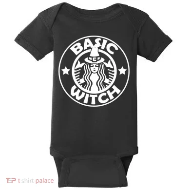 Basic Witch Parody Funny Halloween Baby Bodysuit