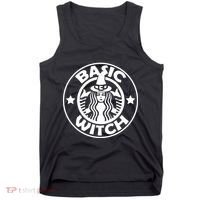 Basic Witch Parody Funny Halloween Tank Top thumb 0