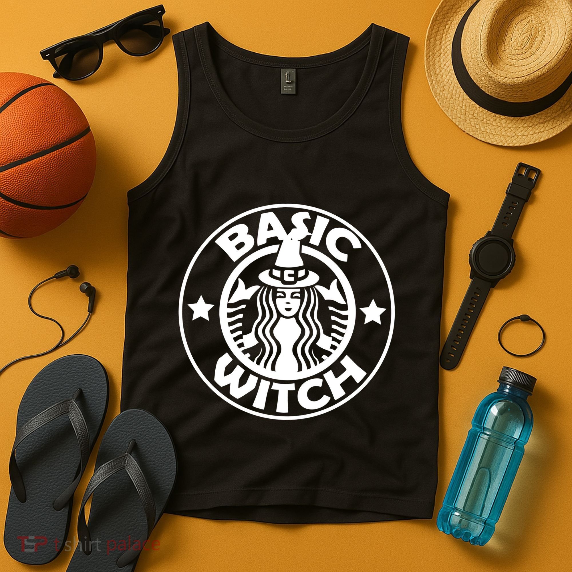 Basic Witch Parody Funny Halloween Tank Top