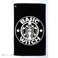 Basic Witch Parody Funny Halloween Golf Towel thumb 0