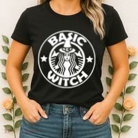 Basic Witch Parody Funny Halloween Women's T-Shirt thumb 2