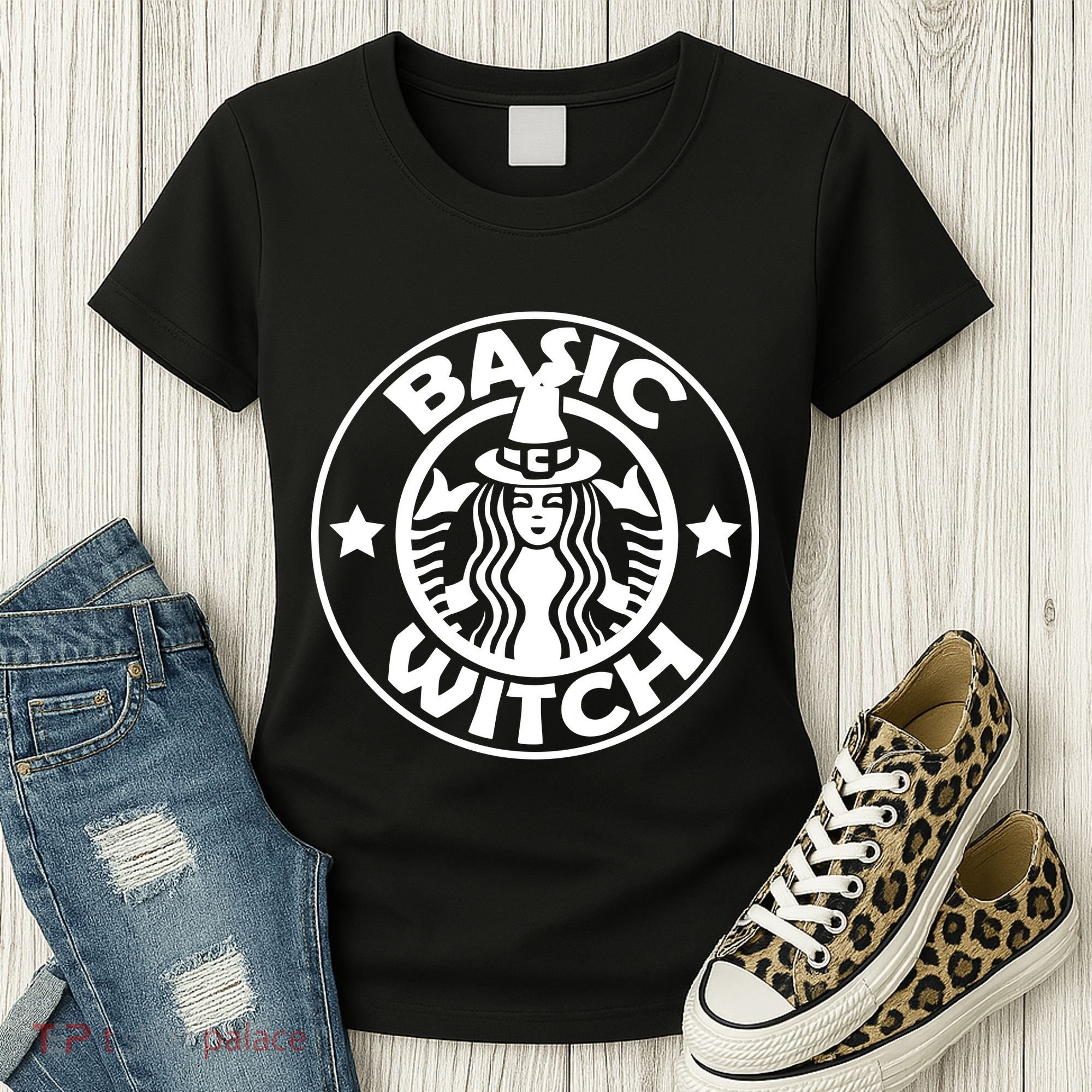 Basic Witch Parody Funny Halloween Women's T-Shirt