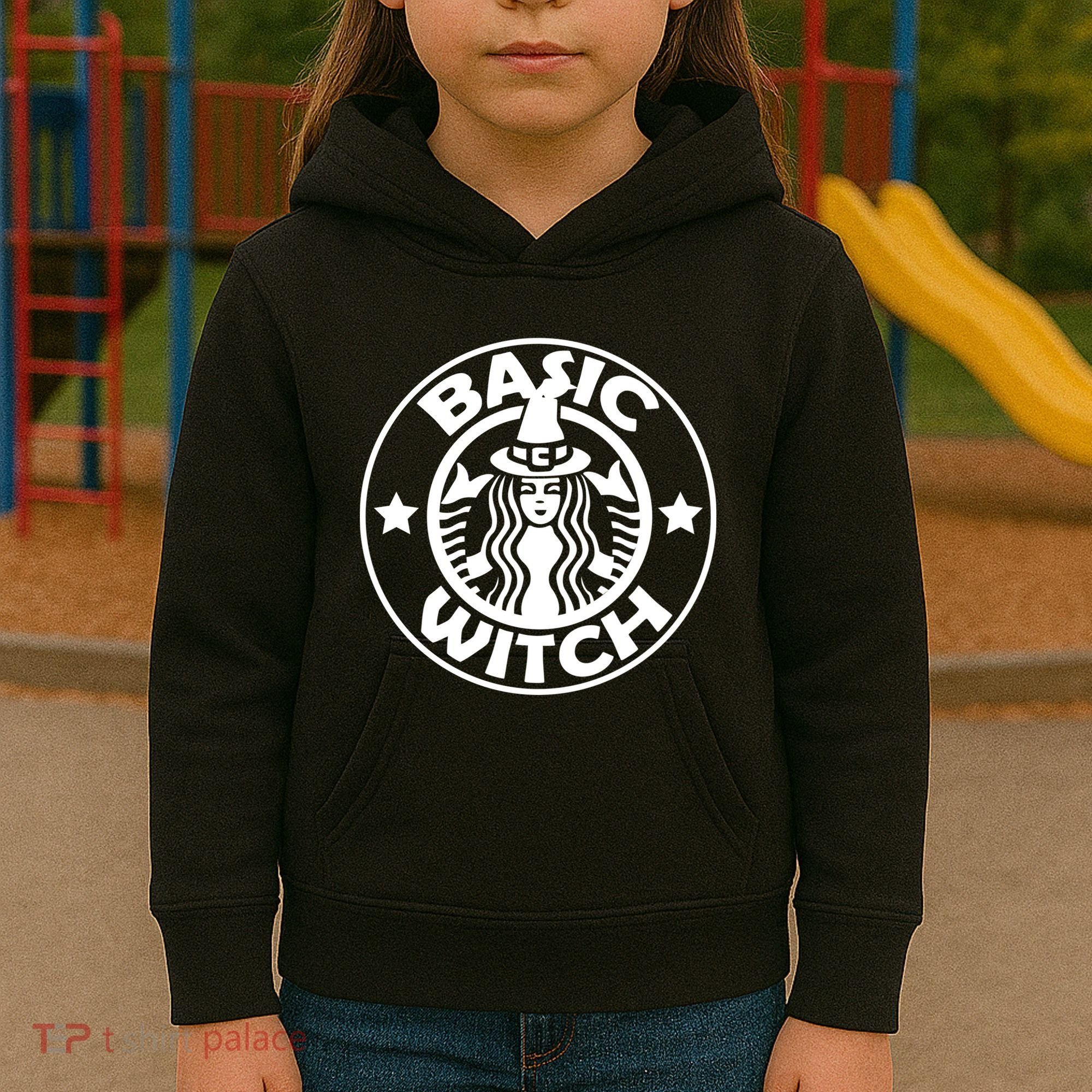 Basic Witch Parody Funny Halloween Kids Hoodie