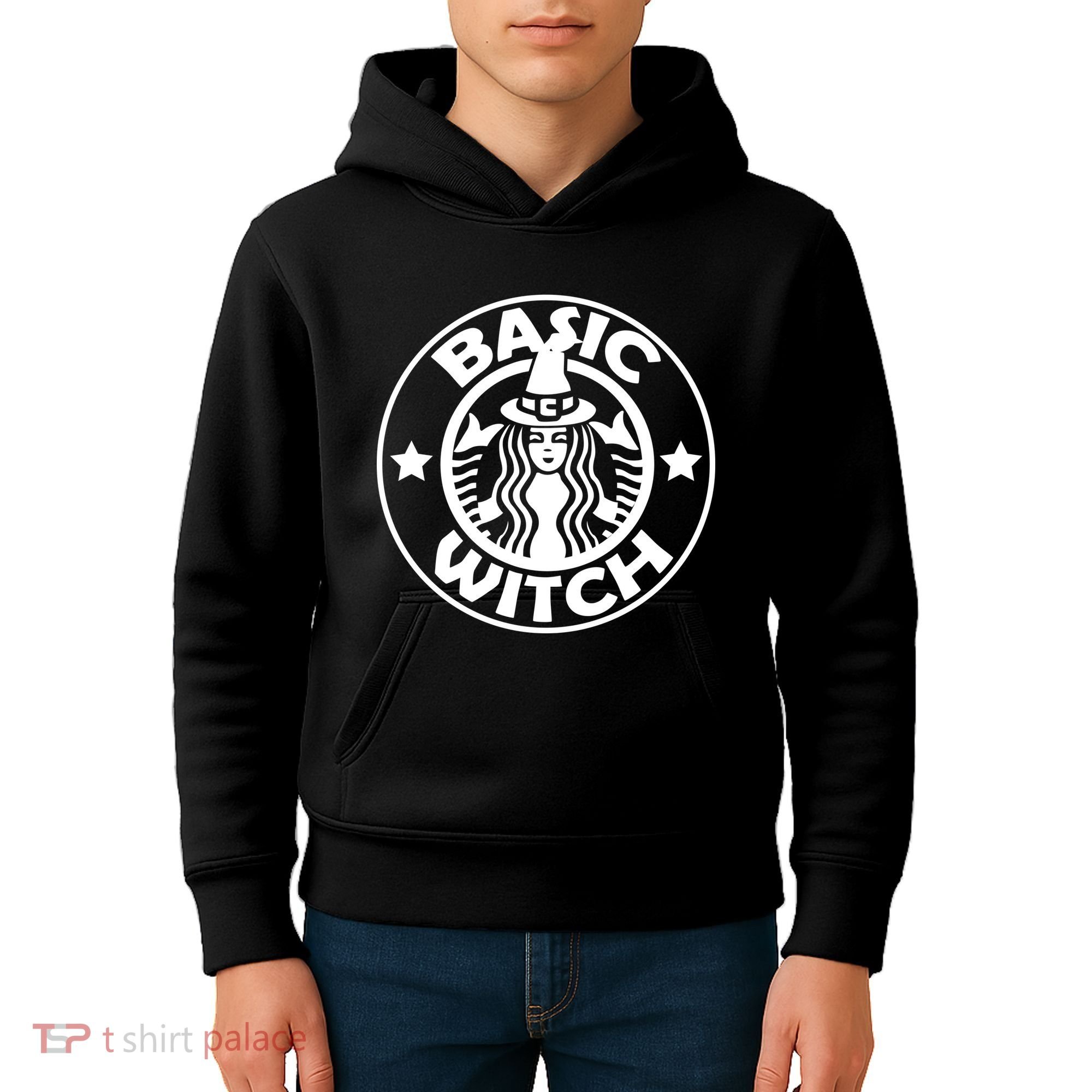 Basic Witch Parody Funny Halloween Kids Hoodie