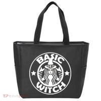 Basic Witch Parody Funny Halloween Tote Bag thumb 0