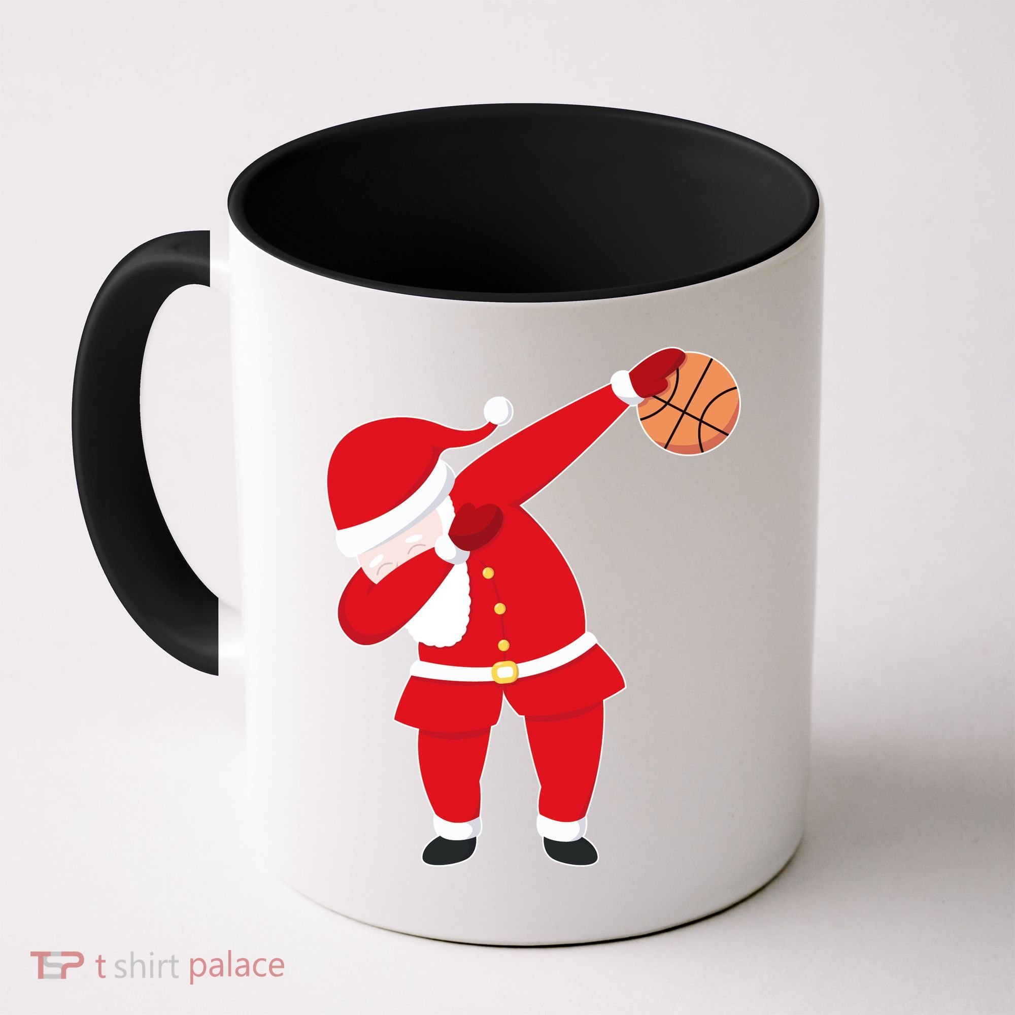 Basketball Dabbing Santa Coffee Mug