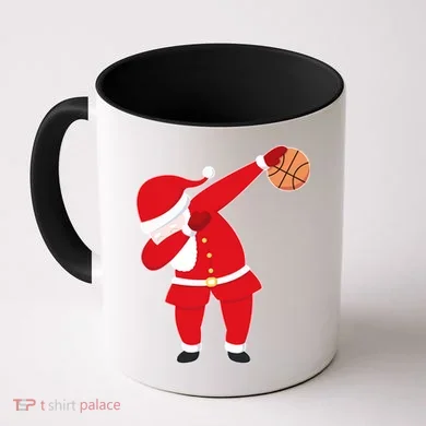 Basketball Dabbing Santa Coffee Mug