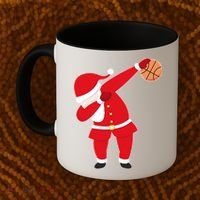 Basketball Dabbing Santa Coffee Mug thumb 2